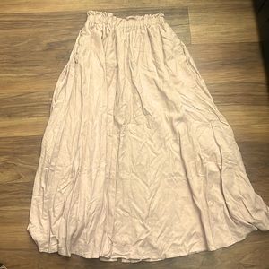 Mable blush pink maxi skirt